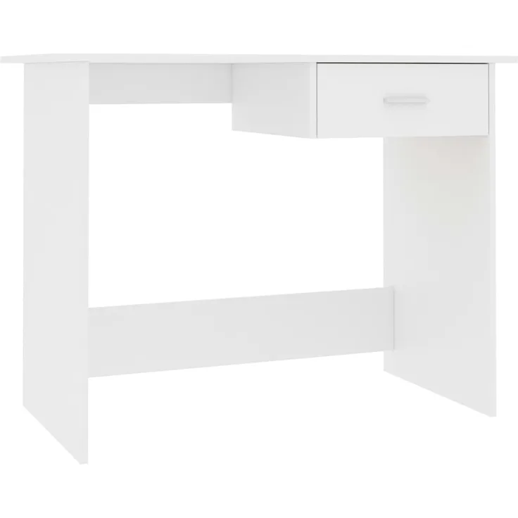 vidaXL Schreibtisch Weiß 100×50×76 cm Spanplatte [800549]