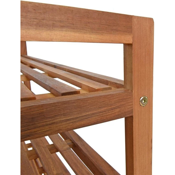 Schuhregal Holz Schuhschrank Schuh Regal 5 Etagen Schuhständer Schuhablage Bank – Bild 6