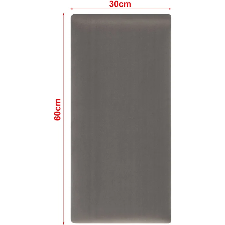 Wandkissenset Carpino 3-tlg. Samt 60x30 cm Dunkelgrau [neu. haus] – Bild 3