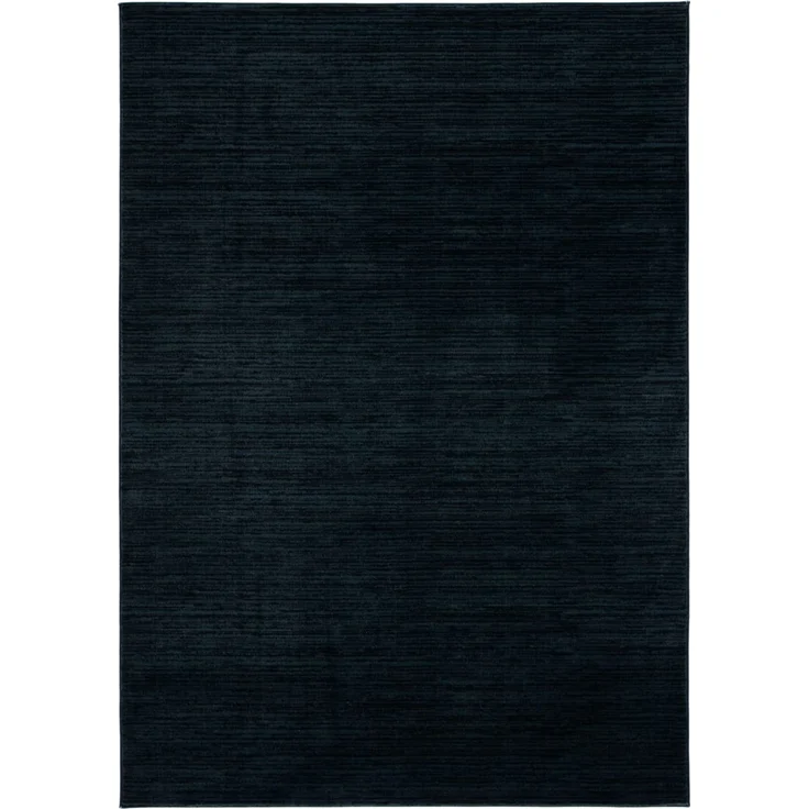 SAFAVIEH Modern Teppich für Wohnzimmer, Esszimmer, Schlafzimmer - Vision Collection, Kurzer Flor, Schwarz, 80x180 cm