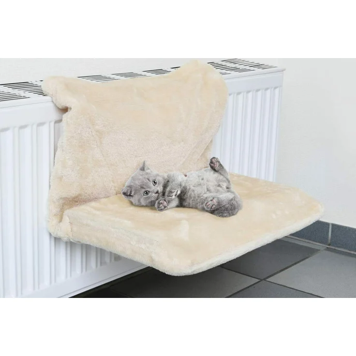 Meinposten Katzenliege Katzenliege für Heizung Hängeliege Hängematte Heizkörperliege, Metallgestell & Plüsch (Polyester) – Bild 1