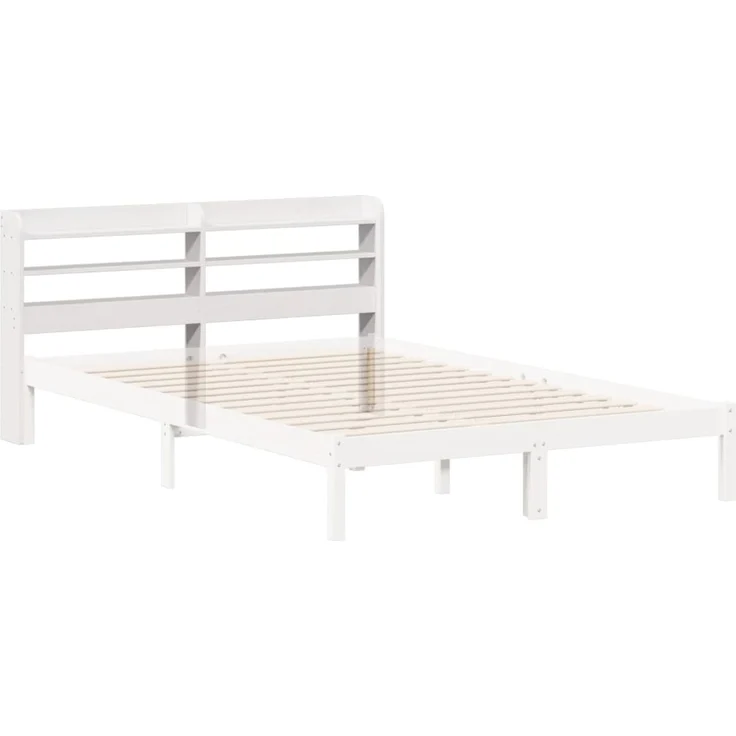 vidaXL Kopfteil mit Ablagen Weiß 150 cm Massivholz Kiefer (Art-Nr 850948) – Bild 6