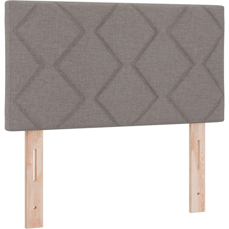 vidaXL Boxspringbett mit Matratze Taupe 120 x 200 cm Stoff 3450464 – Bild 4