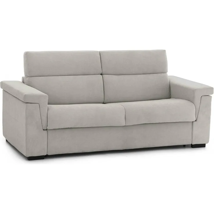 Talamo Italia - 2-Sitzer Schlafsofa Prudenzia, Schlafsofa fürs Wohnzimmer, gepolstert, abnehmbar, 100% Made in Italy-Qualität, 185x95 h100 cm, Beige