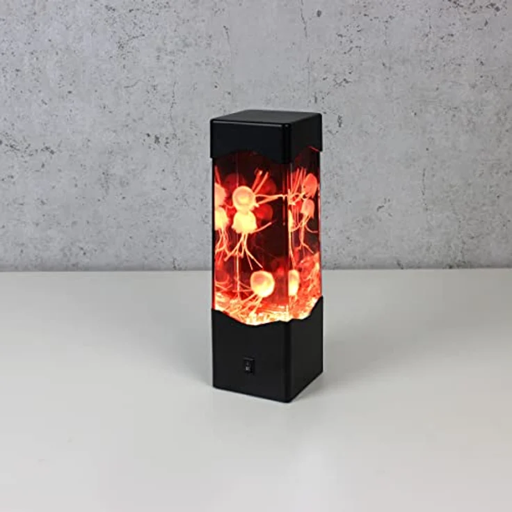SATISFIRE LED Dekolicht Jellyfish Lampe Aquarium 3 schwebende Quallen Farbwechsel USB RGB, LED Classic, RGB (rot, grün, blau) – Bild 8