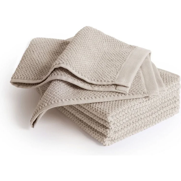 herzbach home Gästehandtücher Spa 30x50cm, (5-St), 525g/m², Premium-Qualität, 100% Baumwolle, einfarbig – Bild 2