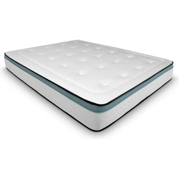DUÉRMETE ONLINE Dreaming Online Viskoelastische Matratze Bio Max mit Viscogel | fest und komfortabel | milbendicht und hypoallergen, Weiß, 150x180
