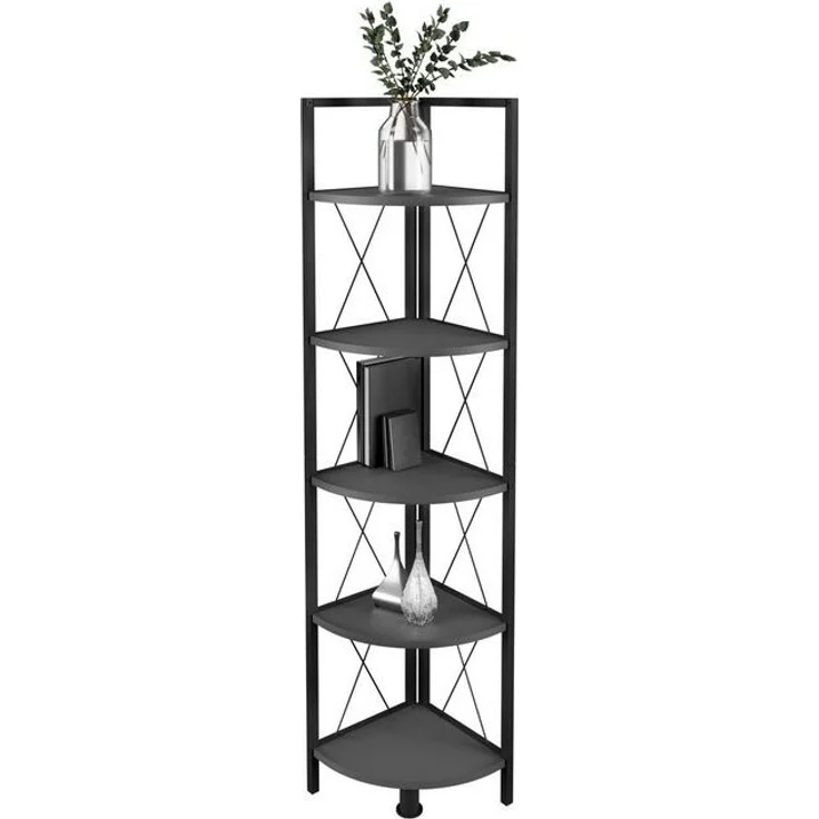 VCM Standregal Insasi 919833 Anthrazit H. 160 x B. 34 x T. 34 cm – Bild 4