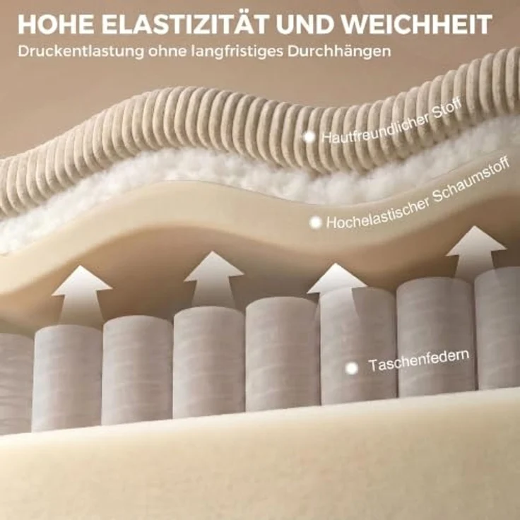 HOMCOM Ecksofa 3-Sitzer Couch mit Kissen, Set 1 Teile, Umkehrbarer Hocker mit Stauraum, Cord – Bild 4