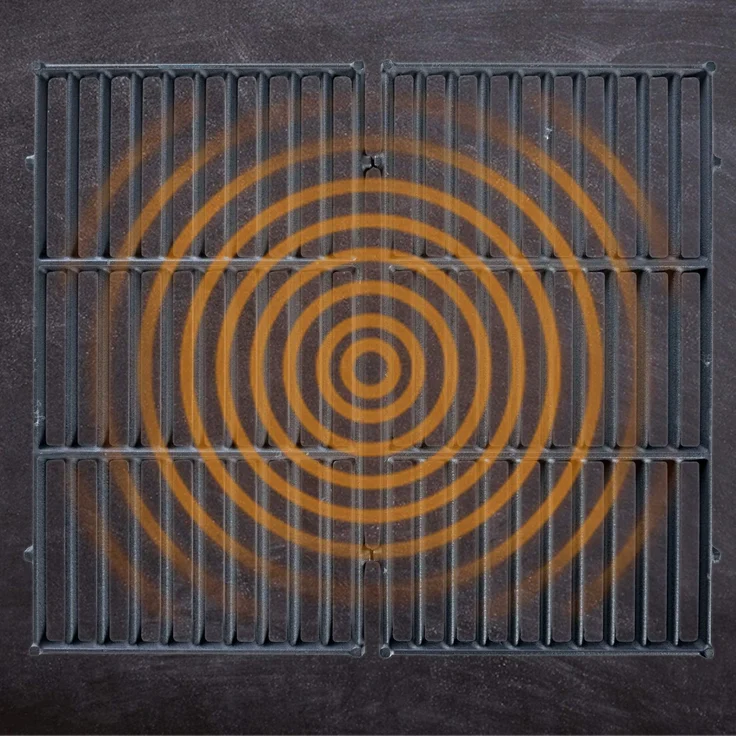 CLP Gusseisen Grillrost Set,schwarz 44,5x30,3 cm – Bild 4