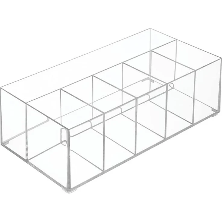 Schminkaufbewahrung Kosmetik Organizer 6 Fächer mDesign BPA frei transparent – Bild 7