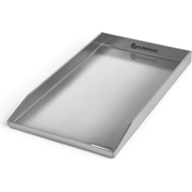 BURNHARD® Plancha Grillplatte Edelstahl für Gasgrill Fred Serie, spülmaschinenfest - 41,5 x 23,5 x 3,5 cm - Multi-Color - #944503 – Bild 3