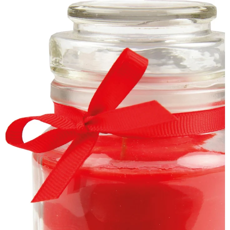 Duftkerze im Glas - Weihnachten Rot - Bonbon 120gr ( 30h ) – Bild 5