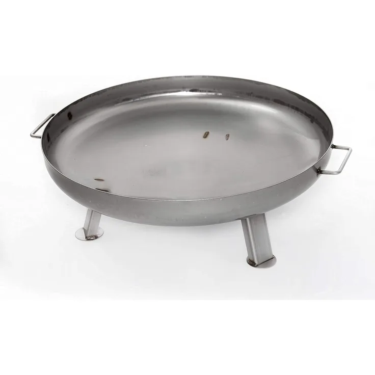 Czaja Feuerschalen® Edelstahl Feuerschale Bonn Ø 60 cm aus rostfreiem, hitzebeständigem Edelstahl, Rostfreie Feuerschale für den Garten und Terrasse