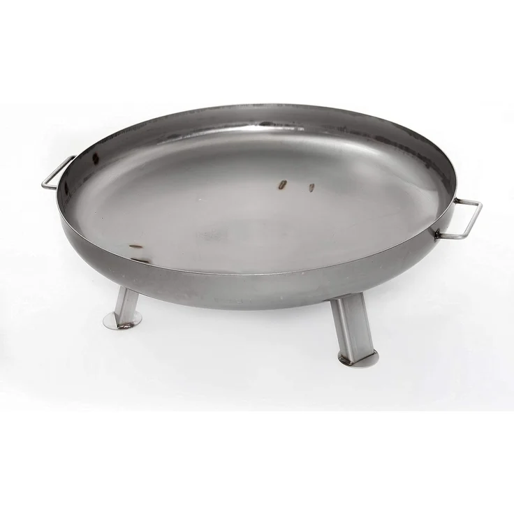 Czaja Feuerschalen® Edelstahl Feuerschale Bonn Ø 60 cm aus rostfreiem, hitzebeständigem Edelstahl, Rostfreie Feuerschale für den Garten und Terrasse