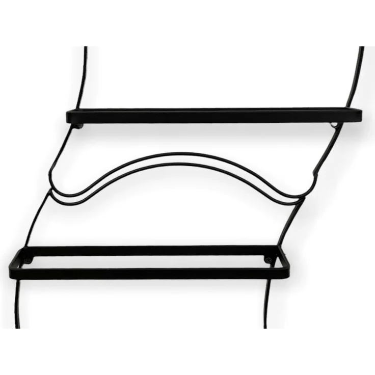 DanDiBo 2er Set Weinregal Metall Schwarz Wand erweiterbar für 10 Flaschen Lento Flaschenregal 96270 Flaschenständer Weinflaschenhalter Flaschenhalter – Bild 5