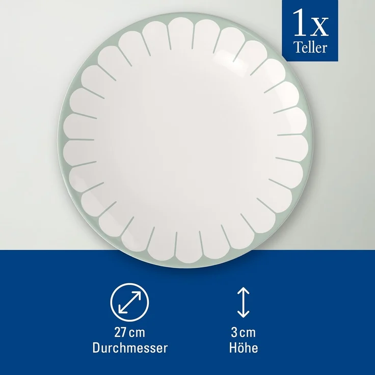 Villeroy & Boch Fleur Vert Speiseteller ø 26,6 cm – Bild 3