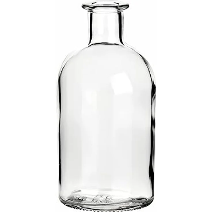 gouveo Trinkflasche Glasflaschen 250 ml Apotheker mit Korken - Leere Likörflasche 0,25 l, 24er Set, Transparent, HGK – Bild 7