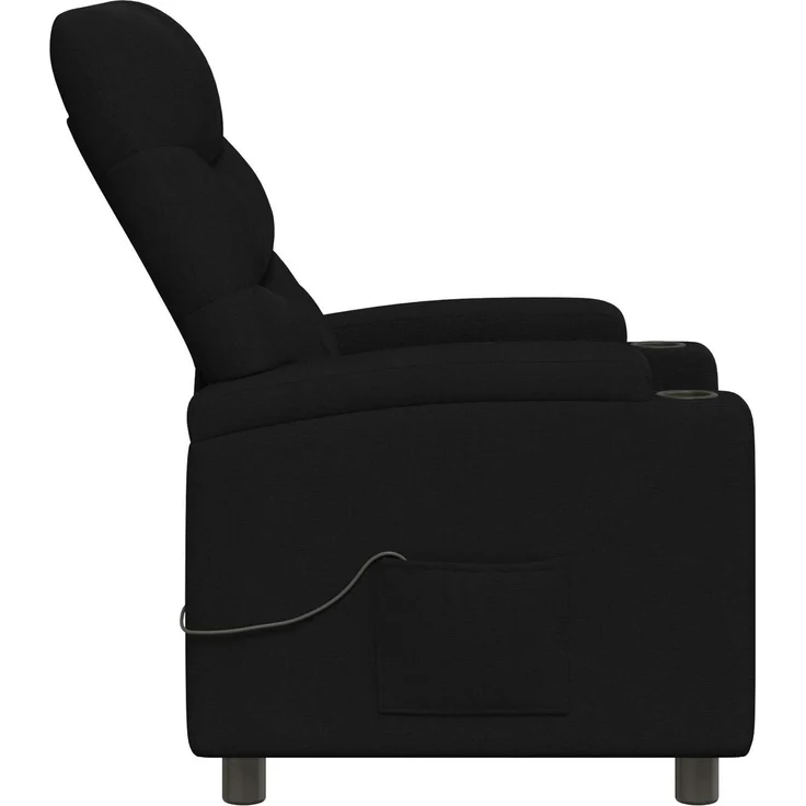 vidaXL Massagesessel mit Liegefunktion Schwarz 75 x 95 x 103 cm Stoff 42051212 – Bild 7