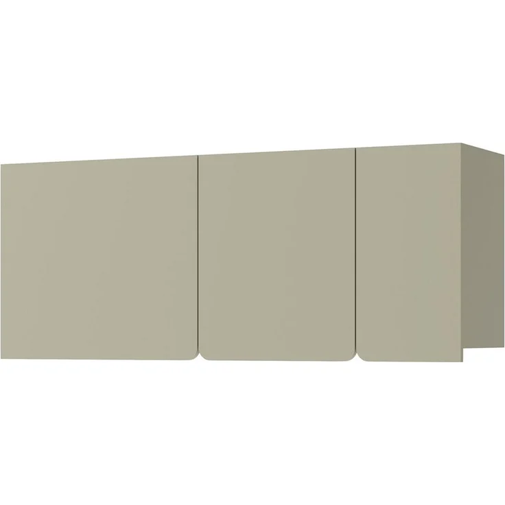 Beautysofa Hängeregal LICO mit 3 Türen, 3 Regalböden, ideal für Jugendzimmer, Schlafzimmer, Wohnzimmer, moderne Farben Sandbeige oder Eukalyptus – Bild 1