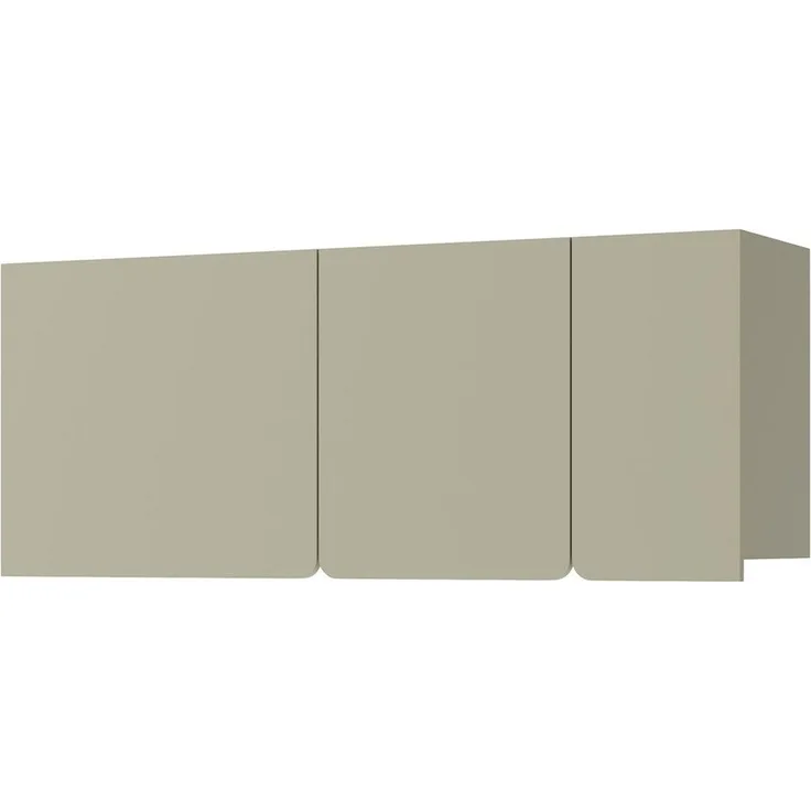 Beautysofa Hängeregal LICO mit 3 Türen, 3 Regalböden, ideal für Jugendzimmer, Schlafzimmer, Wohnzimmer, moderne Farben Sandbeige oder Eukalyptus