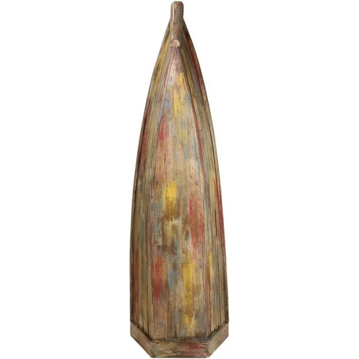 Oriental Galerie Standregal Boot Regal Groß mit Steg ca. 200 cm Multicolor, Bootsregal, Badregal, Holzregal, Badezimmerregal – Bild 3