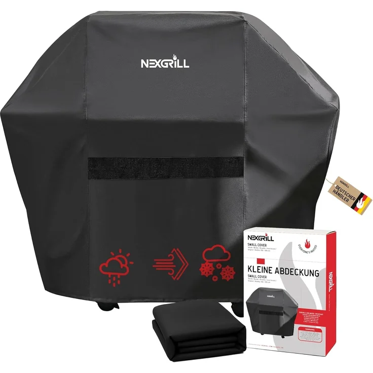 nexgrill Grillabdeckhaube Universal Grillabdeckung 178cm, 165cm, 150cm, Schutzhülle für Grill, schwarz, Grillabdeckung wetterfest – Bild 1