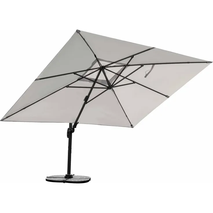 Sonnenschirm hellgrau 3 x 4 Meter