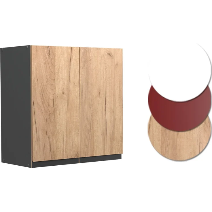 Hängeschrank R-Line Goldkraft Eiche 60 cm J-Shape Vicco – Bild 6