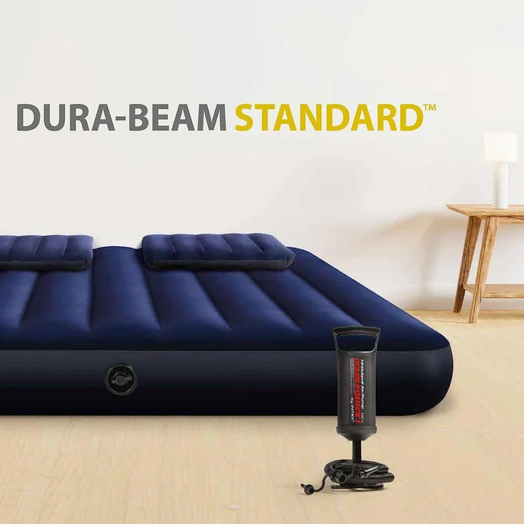 Intex 'Queen Dura-Beam Classic Downy' Luftbett, blau, 152 x 203 x 25 cm – Bild 2