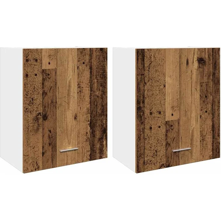vidaXL Hängeschränke 2 Stk. Lyon Altholz-Optik 50x31x60 cm Holzwerkstoff 856113 – Bild 2