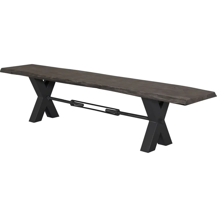 Bank Akazie 180x38x46 grau lackiert IRON LABEL #146 – Bild 8