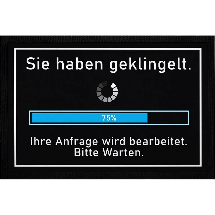MoonWorks Fußmatte Fußmatte mit Spruch lustig Sie haben geklingelt Ihre Anfrage wird, rechteckig – Bild 5