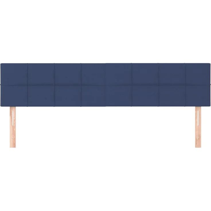 vidaXL Kopfteile 2 Stk. Blau 90 x 5 x 78/88 cm Stoff 346080 – Bild 3