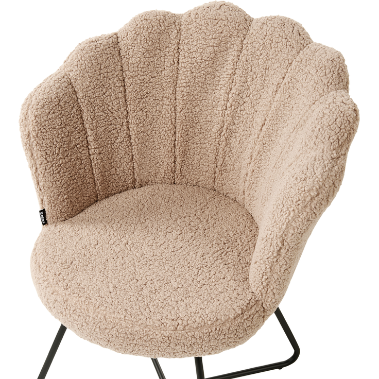 Sessel LOVELOCK Bouclé Beige – Bild 7