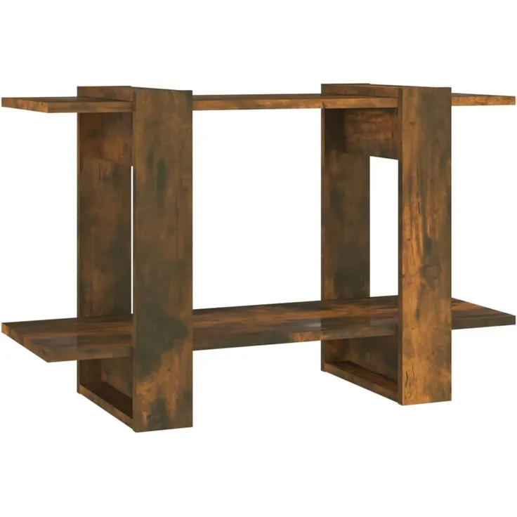 vidaXL Bücherregal/Raumteiler Räuchereiche 80x30x51 cm 813581