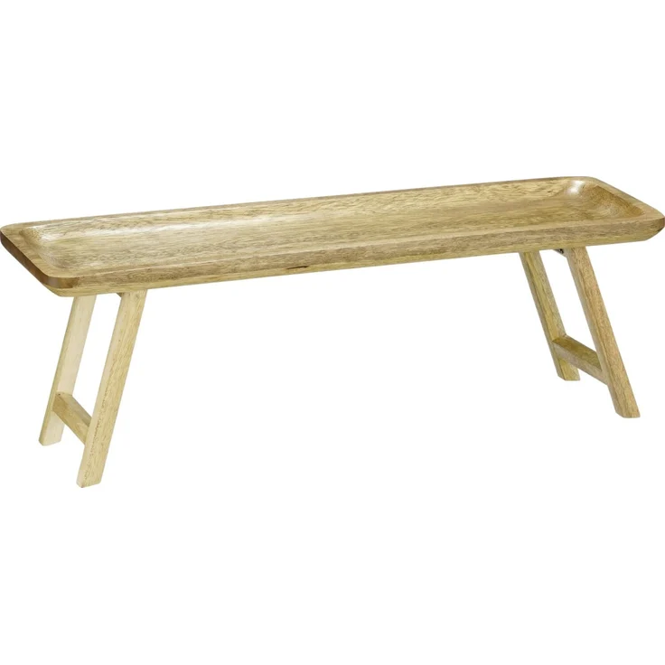 Mica Decorations Serviertablett Duko mango wood 50 x 15 x 17 cm dunkelbraun – Bild 2