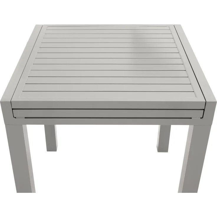 DEGAMO TIRANA Balkon-Ausziehtisch, Aluminium, silbergrau, 70/140x70cm – Bild 5