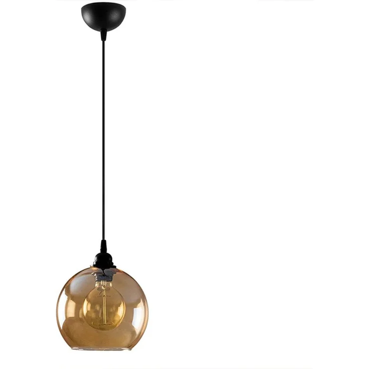 KAWOLA Hängelampe YUKON Glas gold schwarz 116 x 20 x 20 cm – Bild 3