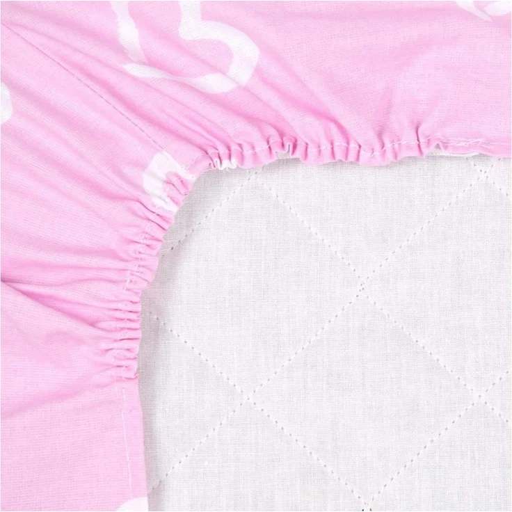 Amilian Spannbettlaken Spannbetttuch für Babybett Kinderbett Baby 100% Baumwolle 120x60 cm, Gummizug: an den Ecken, in vielen Mustern erhältlich – Bild 3