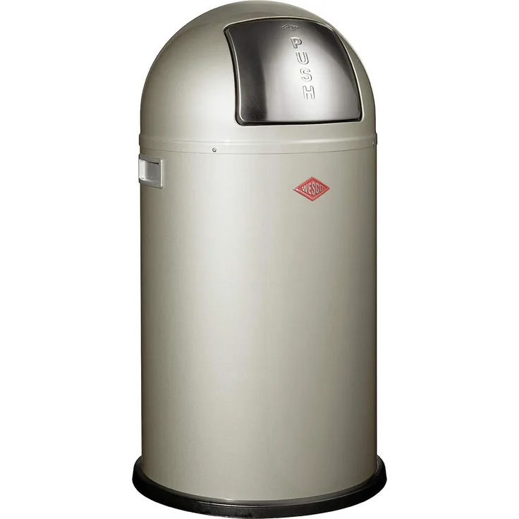 Wesco 'Pushboy' Mülleimer, silberfarben, 50 L