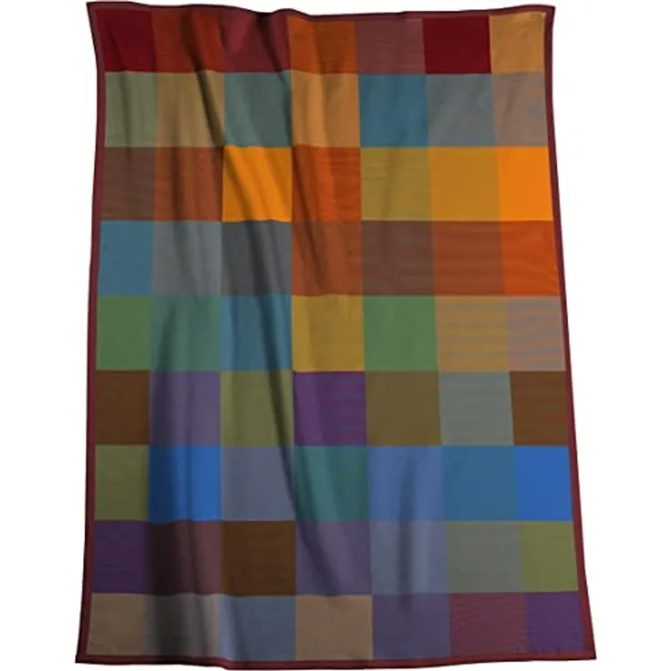 Wohndecke Colourmix, bunt karierte Sofadecke aus 100% Baumwolle in 150x200 cm, Biederlack, Made in Germany