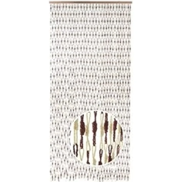 Kobolo Türvorhang Vorhang Papiervorhang KNOTS - braun - 100x220 cm - Papier, Ösen (1 St) – Bild 6