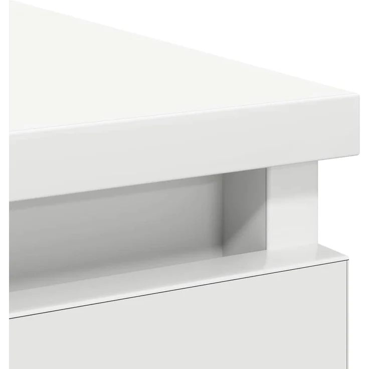 vidaXL Sideboard mit Schublade Weiß 71x35x65 cm Holzwerkstoff 861571 – Bild 9