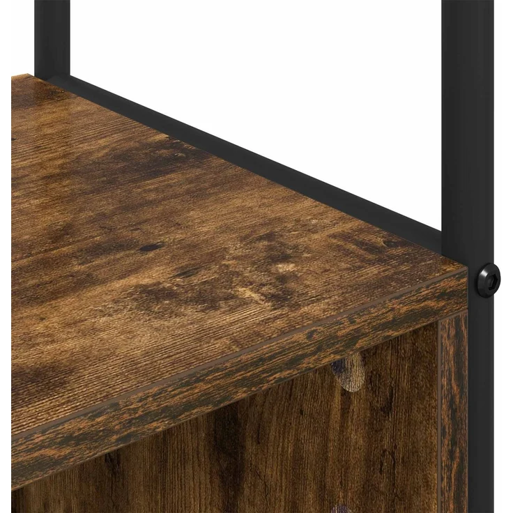 vidaXL Garderobenständer mit Schuhbank Raucheiche 100 x 32 x 180,5 cm 8012034 – Bild 7