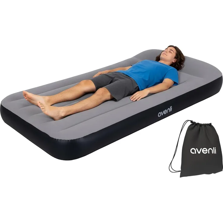 Avenli selbstaufblasendes Luftbett 191 x 99 x 30 cm mit eingebauter Pumpe