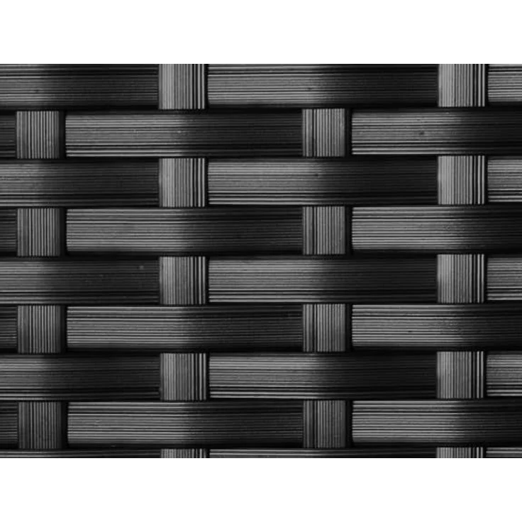 RS Trade® 'Toscana' Polyrattan Beistelltisch mit verstärktem Alu-Gerüst und Temperglas Tischplatte, mit Spannbändern und höhenverstellbaren Standfüßen, schwarz – Bild 8
