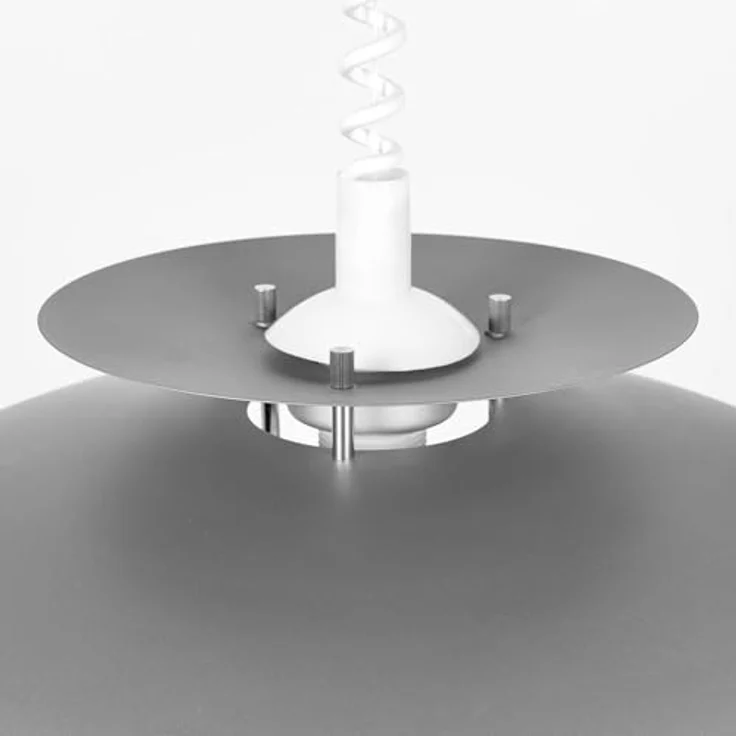 Lindby Hängelampe Nadija, höhenverstellbare Pendelleuchte, grau, 43 cm, E27 – Bild 7