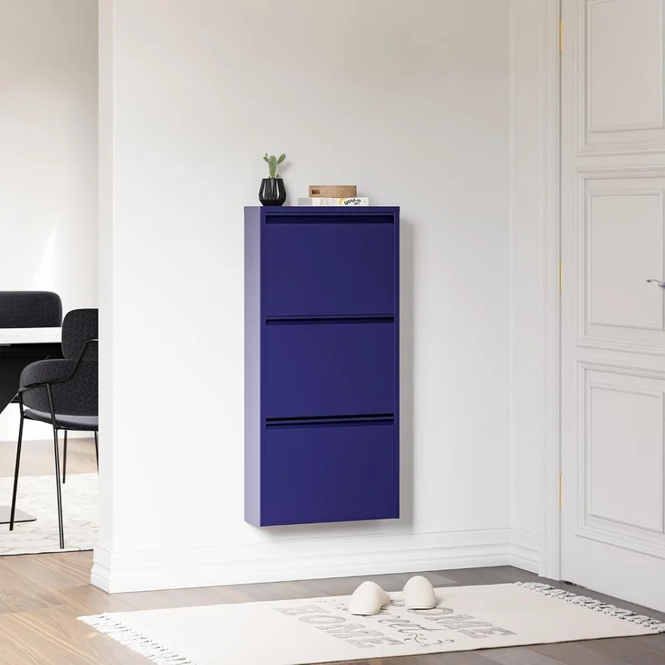 Schuhkipper Sokndal mit 3 Klappen Nachtblau [en. casa] – Bild 5