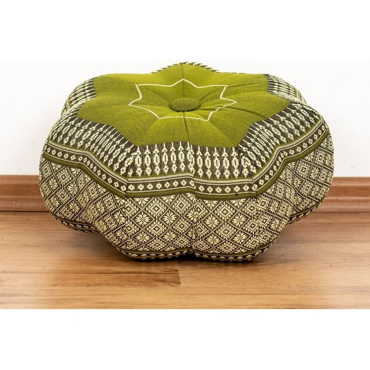 livasia Meditationskissen Zafukissen Stern klein, vegan und handgefertigt, 30x15cm, Kapok – Bild 2